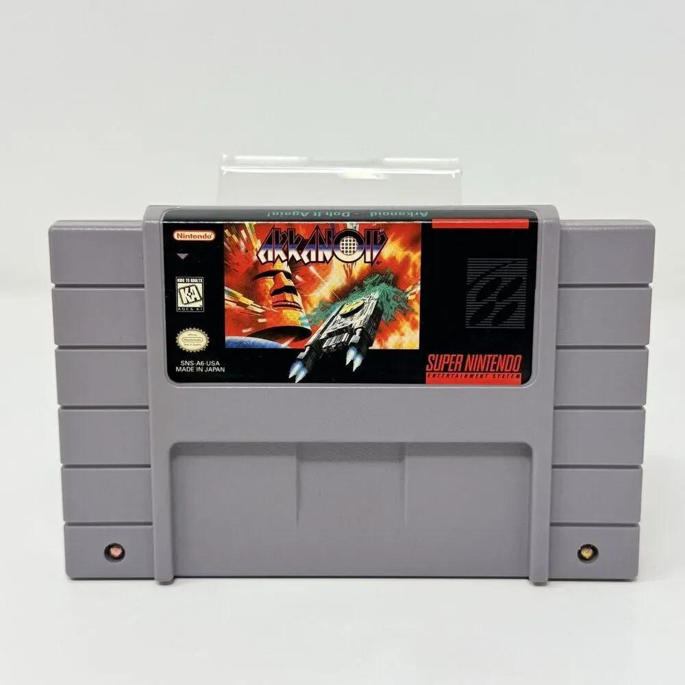 Arkanoid Doh It Again Nintendo Super NES SNES Complete CIB Poster Tested